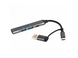 USB-хаб Maxxter HU3C-4P1CN-01