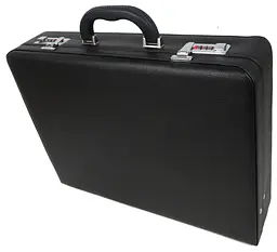 Дипломат чоловічий Portfolio 44х33х10 см Чорний (D17601) - мініатюра 3