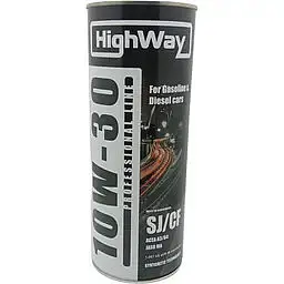 Олива моторна HighWay напівсинтетична 10W30 SJ/СF 1 л (154893)