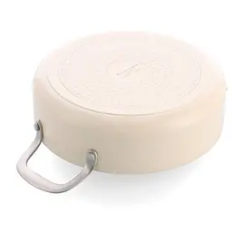 Сотейник з кришкою KitchenAid АС, 28 см, 4,28 л, з керам покриттям, кремовий (CC010433-001) - миниатюра 2