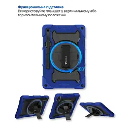Чохол до планшета BeCover Horizontal handle Samsung Galaxy Tab S10 FE Plus (SM-X620/SM-X626) 13.1" Deep Blue (714569) - мініатюра 4