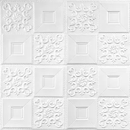 Самоклеюча декоративна стельова стінна 3D панель Sticker Wall фігури 700x700x5мм 114 SW-00000006