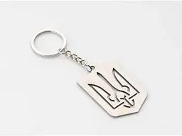 Брелок металевий. Тризуб. 56х35мм (G-014-7)
