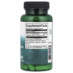 Амінокислота Swanson NAC N-Acetyl L-Cysteine 600 mg 60 капсул - мініатюра 2