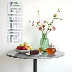 Дзеркальний декор Wall Sticker SW-00002498 акриловий самоклеючий 9 шт. срібло - мініатюра 6