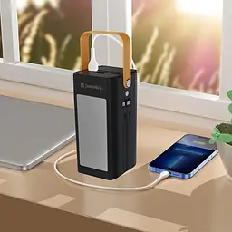 Універсальна мобільна батарея ColorWay LCD/Lamp 80000mAh Black (CW-PB800LPA8BK-PDD) - мініатюра 8