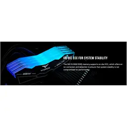 Модуль пам'яті Team DDR5 16GB (2x8) T-Force Delta 6000MHz RGB Black (FF3D516G6000HC38ADC01) - мініатюра 10