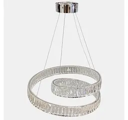 Підвісна кришталева LED-люстра Artlight 555-600CH з переплетеними кільцями, хром, 113 Вт, від 13-20 м² - мініатюра 3