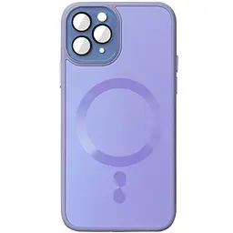 Чохол TPU+Glass Sapphire Midnight with MagSafe для Apple iPhone 15 Pro (6.1) Бузковий / Dasheen