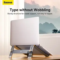 Підставка для ноутбуку Baseus UltraStable (4-Gear Adjustable) (B10053100811-00) Space grey - мініатюра 4