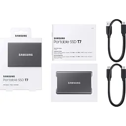 Накопичувач SSD Samsung SSD 1TB T7 USB 3.2 1000 980 (MU-PC1T0T/WW) - мініатюра 4