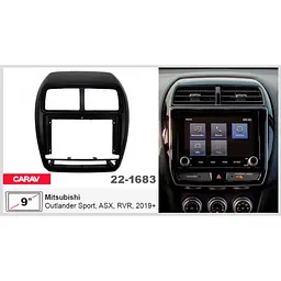 Перехідна рамка Mitsubishi Outlander Sport, ASX Carav 22-1683 - мініатюра 2