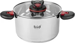 Каструля з кришкою Krauff 26-303-021 4.7 л 22 см срібляста