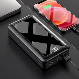Універсальна мобільна батарея Borofone BJ8 Extreme 30000mAh 2хUSB (Чорний) - мініатюра 8