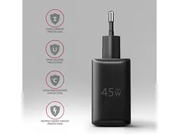 Мережевий зарядний пристрій AXAGON USB-C 45 W Black (ACU-PQ45) - мініатюра 4