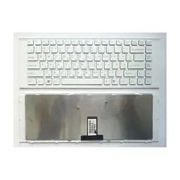 Клавіатура ноутбука Sony VPC-EG Series біла з білою рамкою RU (A43254)