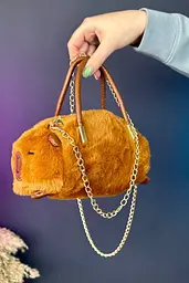 Сумочка у вигляді тваринки котика M 18434 , 1 відділення, ланцюжок на плече - мініатюра 5