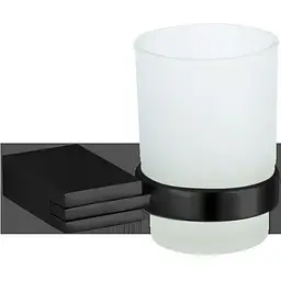 Стакан для зубних щіток VBI Neptune black VBI-040504BL, Чорний матовий