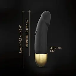 Вібратор Dorcel Real Vibration S Gold 2.0 діам 3.7 см перезаряджається для точки G - мініатюра 5