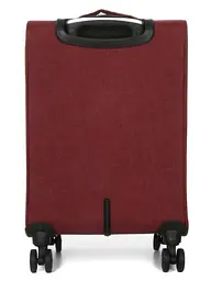 Валіза Малий (S) тканинний Ручна поклажа Airtex Worldline Tirana 608 на 4 колесах 55x35x20см 30л Бордовий - мініатюра 4