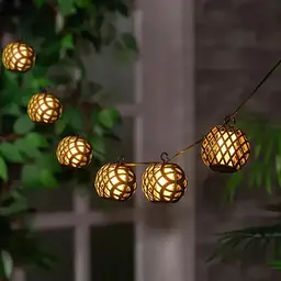 Вулична гірлянда SuperLED Flame Lantern 20 м, ліхтарики з ефектом полум'я - мініатюра 6