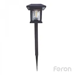 Ґрунтовий світлодіодний світильник Feron PL145 2800К на сонячній батареї чорний 2 шт (уп.) - мініатюра 5