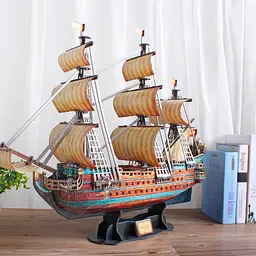 3D Пазл CubicFun Іспанська армада Сан Феліпе, 248 елементів (T4017h) - мініатюра 3