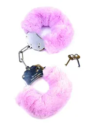 Наручники Fetish B Series Furry Cuffs, фіолетові