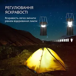 Складаний кемпінговий ліхтар із сонячною батареєю mh-5800T - мініатюра 8