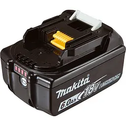 Акумулятор BL1860B 18V/6A до електроінструменту Makita з індикацією заряду (в блістері)
