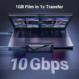 Зовнішня кишеня Ugreen CM767 USB 3.2 Gen 2 NVMe/SATA 10 Гбіт/с UASP TRIM до 8 ТБ Сіра - мініатюра 6