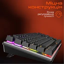 Клавіатура Meetion MK009 Pro Red Switch USB Type-C Black (MT-MK009Pro-W-RUA) - мініатюра 5