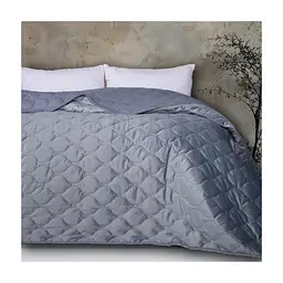 Покривало MirSon №5052 Velor charm Dark grey 200х220 см (2200008376918)