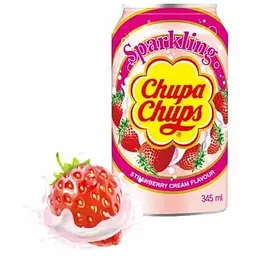 Напій газований Chupa Chups Strawberry Cream 345 мл