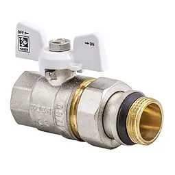 Кран з американкою 3/4" "антіпротечка"Koer KR.227.W-Gi білий KR0192
