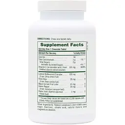 Ацерола-C, Вітамін C з біофлавоноїдами NaturesPlus 500 мг 90 жувальних таблеток - мініатюра 2