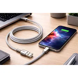 Кабель Monblan USB-A to Lightning Nylon Series 20W 1.2м Starlight [160749] - мініатюра 3