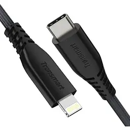 Кабель Tronsmart LCC06 MFI TypeC-Lightning cable 1.2m Black - мініатюра 2