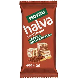 Халва соняшникова Norsu Зебра з какао 400 г