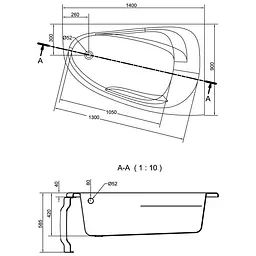 Панель для ванни Cersanit Joanna New 140x42 - мініатюра 2