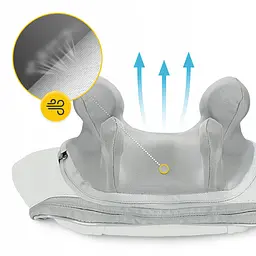 Накидка-масажер 4FIZJO Shiatsu Evo+ для шиї та спини, акумуляторний Grey (P-5905973404150) - мініатюра 2