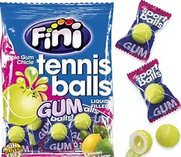 Жуйка Fini Tennis Balls Gum зі смаком лимона та лайма 80г - мініатюра 2