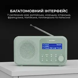 Радіоприймач Sharp DR-P420 Green - мініатюра 10
