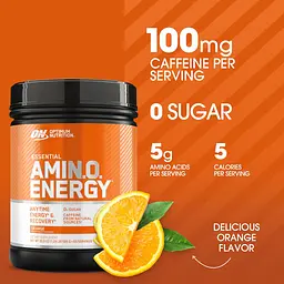 Амінокислотний комплекс Optimum Nutrition Essential Amino Energy Orange Cooler 585 г - мініатюра 4