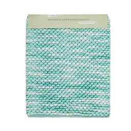 Килимок для ванної Home Line Shady біло-бірюзовий 60х90 см (166436)