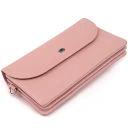 Жіночий шкіряний гаманець-клатч ST Leather 19х9,5х2,5 см acs0015824
