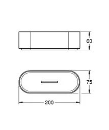 Полиця у ванну Grohe Selection 41037000, Білий - мініатюра 3