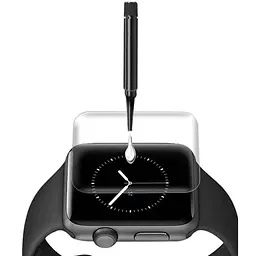 Захисне 3D скло з УФ лампою для Apple Watch Series 7/8 (41mm) Прозорий Mocolo teh0030680 - мініатюра 2
