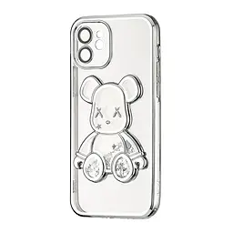 Чохол Shining Bear Case Protected Camera iPhone 12 Silver