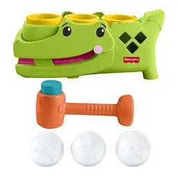Розвивальна іграшка-сортер Fisher-Price Крокодильчик Катай та стукай (JLB94) - мініатюра 3